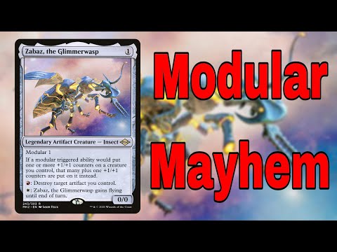 Modular Mayhem!!! Zabaz, The Glimmerwasp Commander Deck Tech EDH