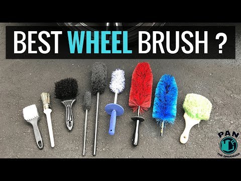 Part of a video titled THE BEST WHEEL CLEANING BRUSHES !!! - YouTube