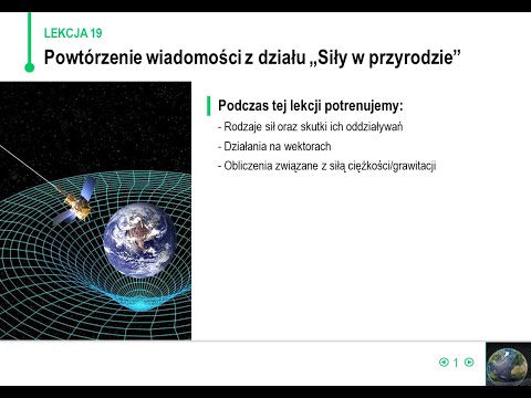 Fizyka - klasa 7 - Powtórzenie wiadomości z działu Siły w przyrodzie