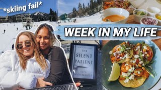 VLOG: big bear weekend + skiing, karamo dinner party, easy dinners & more! | morgan yates 2022