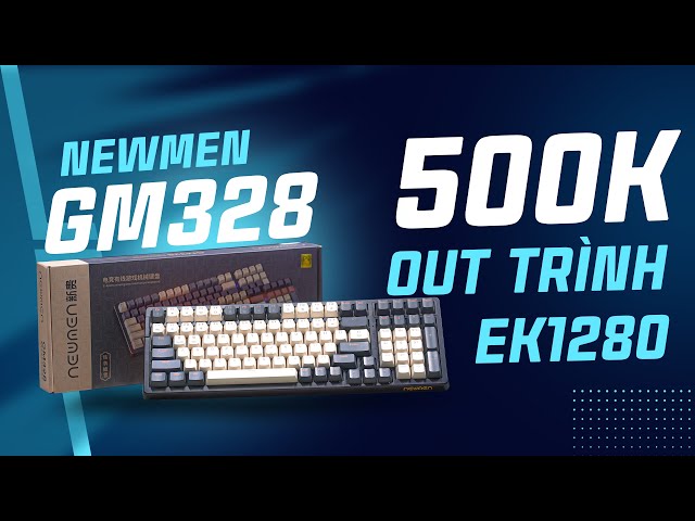 Bàn phím cơ Newmen E-Sports GM328 ( White / Gray) - Red switch