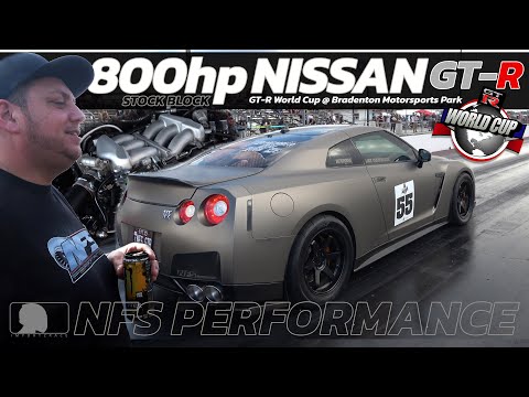 800hp Nissan GTR stock block @ GT-R World Cup