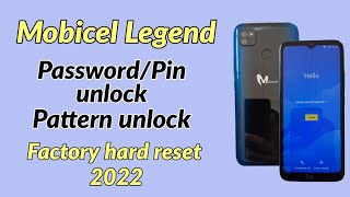 Mobicel Legend Password Pin Pattern unlock. Mobicel Legend factory data reset without PC