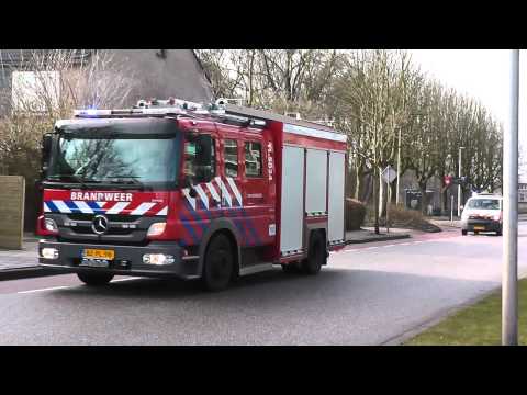 PRIO 1 TS 11-5034 & Politie naar Woningbrand Oostervenne Purmerend