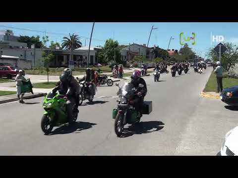 ENCUENTRO DE MOTOCICLISMO, DESFILE POR LIBERTAD, CONTINUARON HACIA SAN JOSÉ DE MAYO