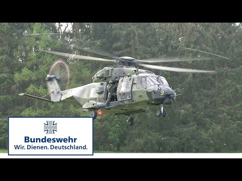 Fallschirmjäger der Bundeswehr greifen an 