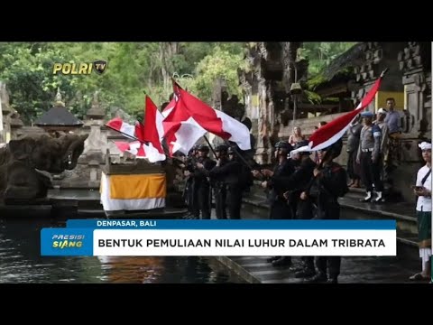 POLDA BALI TRADISI PENGAMBILAN AIR SUCI PERINGATAN HARI BHAYANGKARA KE 78