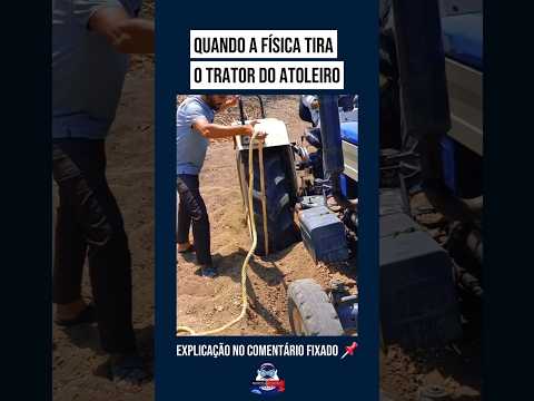 🚜 Quando a física tira o trator do atoleiro ⚛️ #astronomia #ciencia #fisica #curiosidades