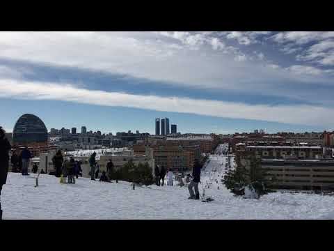 Nieve en Las Tablas Madrid 2021