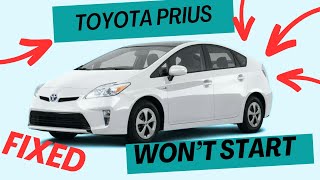 How To Fix a Toyota 2013 Prius That Won''t Start