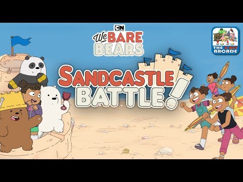 We Bare Bears: Sandcastle Battle! - Mean Kids at the Beach (CN Games)