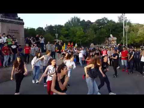 Flash mob -Europe in Yerevan (05.06.2016)