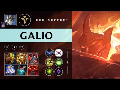Galio Support vs Rakan - KR Diamond Patch 25.24