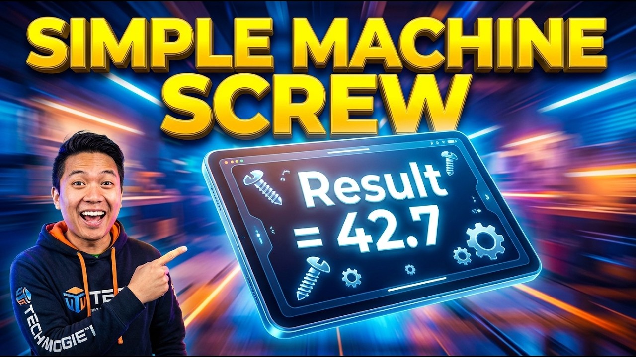 Simple Machine Screw Interactive Calculator