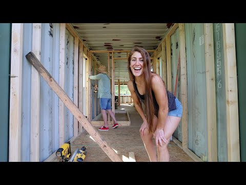 Framing Our SHIPPING CONTAINER!