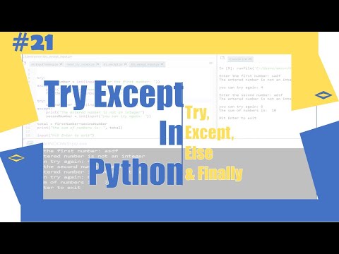 Try Except Python Lesson 21