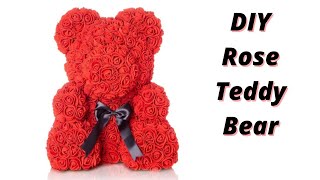 How To Make a Flower teddy Bear | DIY Valentine's Day Gift Idea Tutorial | Valentine's Day Craft