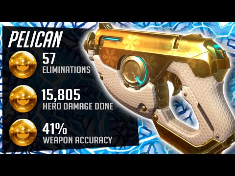 Pelican Pro Korean Tracer - 57 elims! [ Overwatch Season 32 Top 500 ]