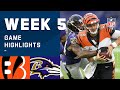 Bengals vs. Ravens Week 5 Highlights | NFL 2020
