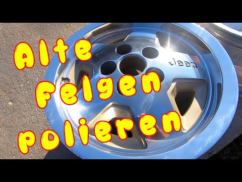 Restoring and polishing old alloy wheels - 1993 Jeep Wrangler YJ