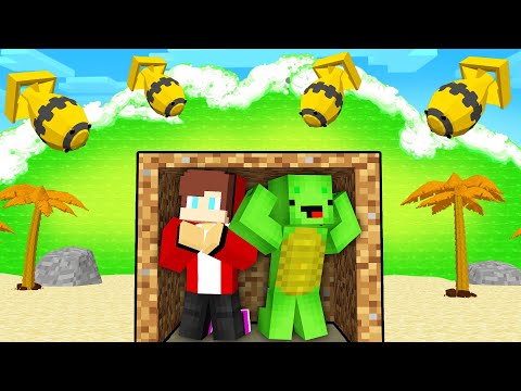 Toxic Poison vs. Doomsday Bunker - Minecraft Mikey and JJ Maizen