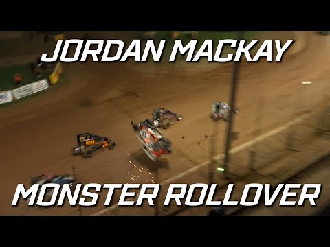 Speedcars: Jordan Mackay Rollover - Archerfield Speedway
