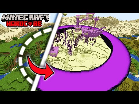 IT'S POPPERS - I Transformed the OVERWORLD into the END in Minecraft Hardcore