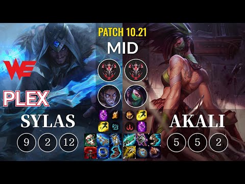 WE Plex Sylas vs Akali Mid - KR Patch 10.21