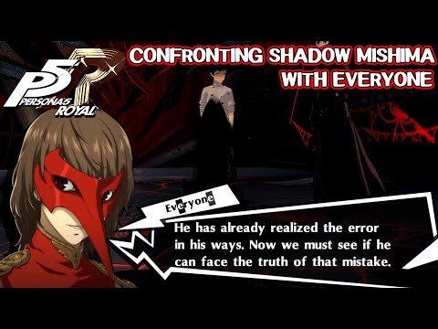 Unused confronting Shadow Mishima with everyone - Persona 5 Royal
