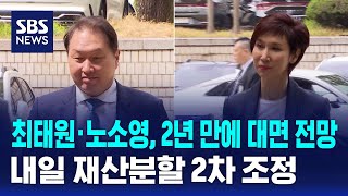 최태원·노소영, 2년 만에 대면 전망..내일 재산분할 2차 조정 / SBS