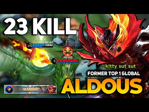 23 KILL! Aldous Best Build 2023 [ Aldous Top Global Gameplay ] Mobile Legends