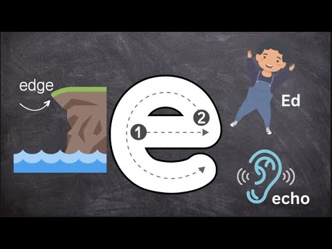 Lowercase Letter Formation | Lowercase Letter e | How to Write Letters #earlyliteracy #homeschool