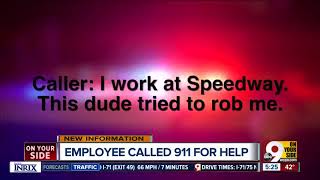 Suspected Speedway robber caught on camera