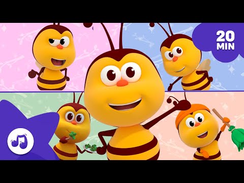 La Abejita Más Divertida 🐝🌈 Canciones Infantiles [20 min] | Bichikids