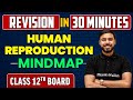 HUMAN REPRODUCTION in 30 Minutes || Class 12th CBSE || Revision Mind-Map