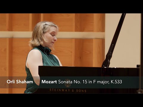 Pianist Orli Shaham plays Mozart Sonata No. 15, K.533