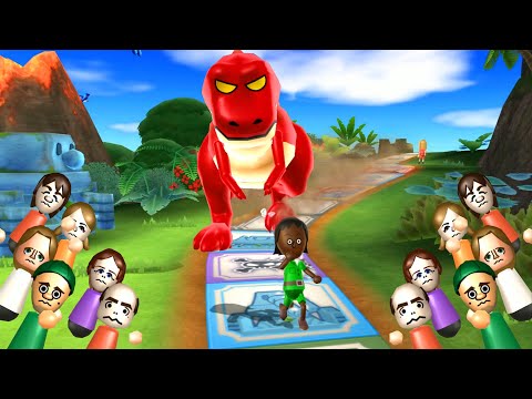 Wii Party Board Game Island - Jinna Vs Gabi Vs Sandra Vs Eva