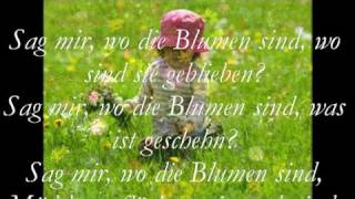 Juliane Werding - Sag mir wo die Blumen sind - Lyrics