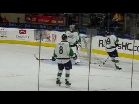 Final seconds of the opening Worcester Railers VS Maine Mariners 2018