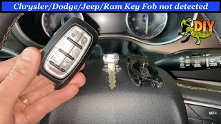 Chrysler key fob not detected - How to start engine