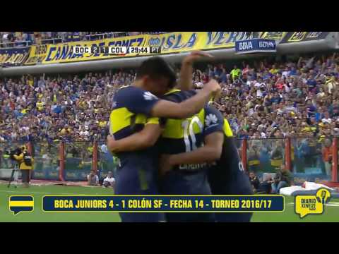 Boca Juniors 4 - 1 Colón SF - Fecha 14 - Torneo 2016/17
