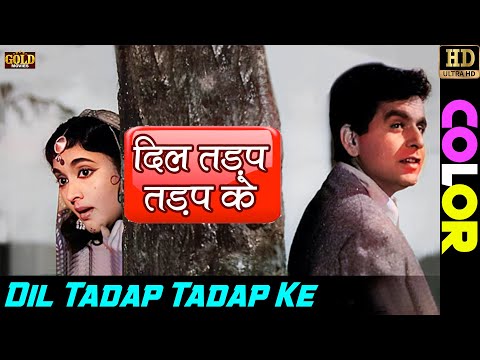 दिल तड़प तड़प के / Dil Tadap Tadap Ke (COLOR) HD - Mukesh, Lata Mangeshkar | Dilip, Vyjayanthimala.