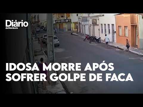 Idosa morre após sofrer golpe de faca causado por desconhecido em rua no Ceará