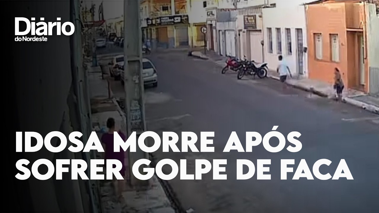 Imagem da notícia Idosa morre após sofrer golpe de faca causado por desconhecido em rua no Ceará