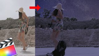 점점 밤처럼 변하는 뮤직비디오 효과! 파이널컷 하늘합성 Day into Night effects