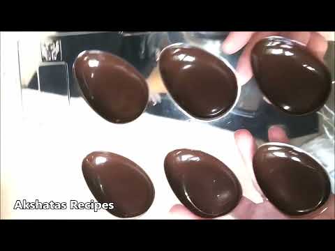 Caramel filled Chocolate Easter Eggs |Pure Veg Easter Eggs|Two Ingredients Only