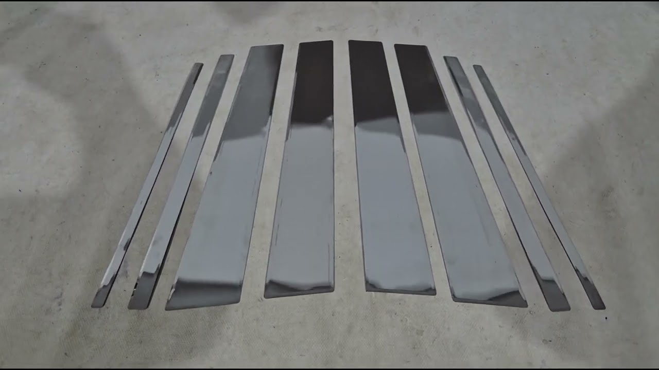 Toyota Land Cruiser Prado 150 2009-2023 рр. Молдинг дверних стійок (8 шт, нерж) Video 1