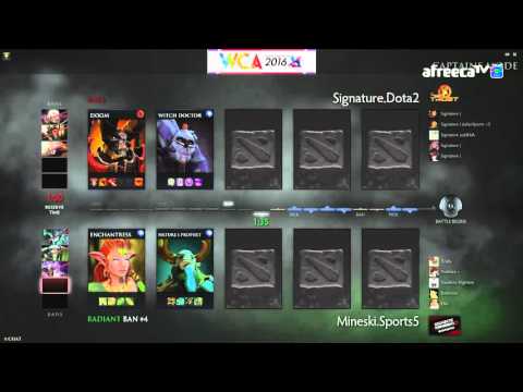 Signature TrusT vs Mineski Dota2 SET1 WCA 2016 APAC Qualifiers DOTA2 Match1 160415 Clean