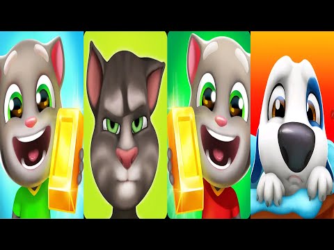 My Talking Tom VS Talking Tom Gold Run | My Talking Hank Gameplay 2021