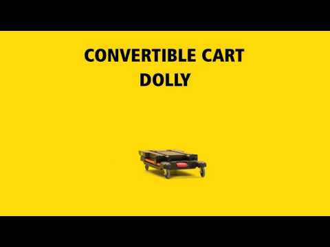 Product video for Heavy-Duty Flat Handle Utility Cart, Lipped Shelf, Medium, 500 lb. Capacity - Black (Pallet Pack)